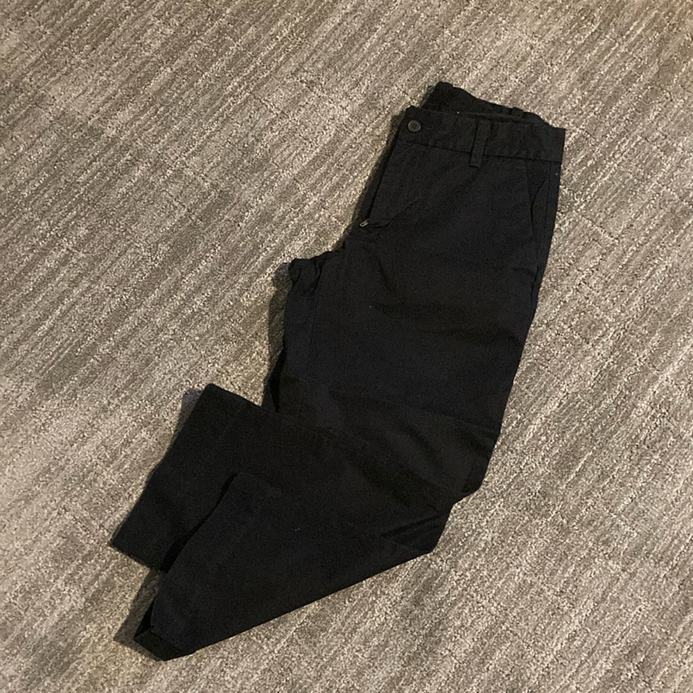 GAP Mid-Rise Black Wide Leg Pants 100% Cotton